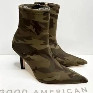 Good American | Camo Neoprene High Kickstand Bootie